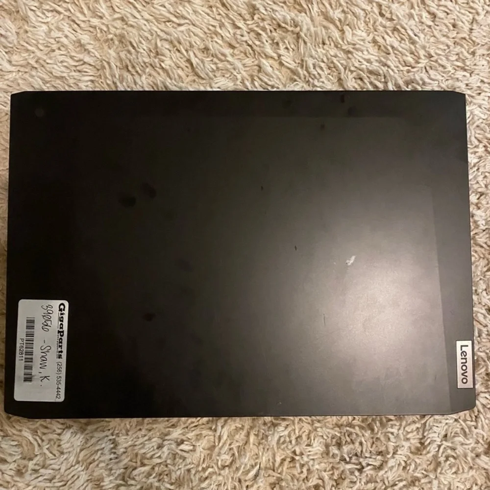 Lenovo Black Laptop with Illuminated Keyboard